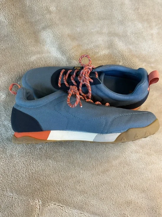 Teva Blue Canvas Wyldand Sneakers Patterned Laces Size 7.5 - Picture 6 of 6